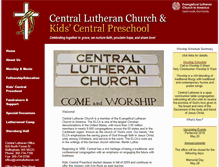 Tablet Screenshot of centrallutheran.net